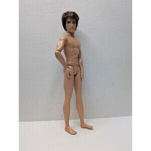 Barbie Ken Fashionista Rooted Brown Hair RYAN Articulated Arms Doll Amber Eyes